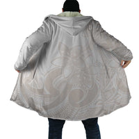 Polynesian Tribal Plumeria Lotu Tamaiti Cloak Pastel Nude - Polynesian Pride