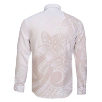Polynesian Tribal Plumeria Lotu Tamaiti Family Matching Short Sleeve Bodycon Dress and Hawaiian Shirt Pastel Nude LT9 - Polynesian Pride