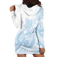 Polynesian Tribal Plumeria Lotu Tamaiti Hoodie Dress Pastel Sky Blue LT9 - Polynesian Pride