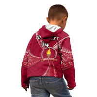 Personalised Tonga Beulah College Kid Hoodie Tongan Ngatu Pattern LT14 - Polynesian Pride