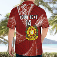 Personalised Tonga Vavau High School Hawaiian Shirt Tongan Ngatu Pattern LT14 - Polynesian Pride
