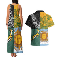 Personalised Rugby 2025 Championship Couples Matching Tank Maxi Dress and Hawaiian Shirt Combination of Southern Hemisphere Countries LT14 - Polynesian Pride