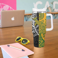 Rugby 2025 Championship Tumbler With Handle Combination of Southern Hemisphere Countries LT14 - Polynesian Pride