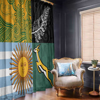 Rugby 2025 Championship Window Curtain Combination of Southern Hemisphere Countries LT14 - Polynesian Pride