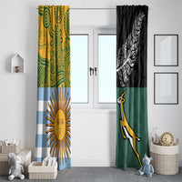 Rugby 2025 Championship Window Curtain Combination of Southern Hemisphere Countries LT14 - Polynesian Pride