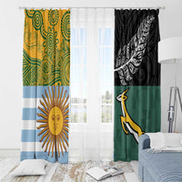 Rugby 2025 Championship Window Curtain Combination of Southern Hemisphere Countries LT14 - Polynesian Pride