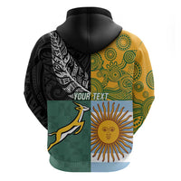 Personalised Rugby 2025 Championship Zip Hoodie Combination of Southern Hemisphere Countries - Polynesian Pride