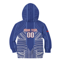 Custom Manu Samoa Rugby 2026 Kid Hoodie Samoan Pattern