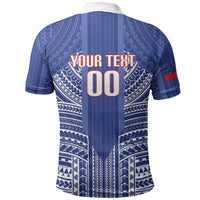 Custom Manu Samoa Rugby 2026 Polo Shirt Samoan Pattern LT14 - Polynesian Pride