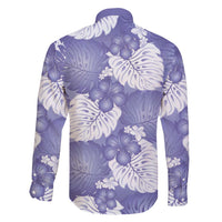 Purple Aloha Hawaii Family Matching Off Shoulder Maxi Dress and Hawaiian Shirt Monstera Hibiscus Plumeria Seamless Vibes LT14 - Polynesian Pride