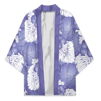 Purple Aloha Hawaii Kimono Monstera Hibiscus Plumeria Seamless Vibes LT14 Unisex Purple - Polynesian Pride