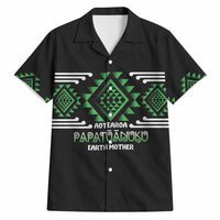 Aotearoa Atua Papatuanuku Personalised Hawaiian Shirt Maori Earth Mother Taniko Motifs LT14 Green - Polynesian Pride