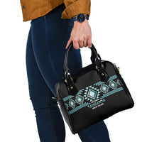 Aotearoa Atua Tangaroa Shoulder Handbag Maori God Of The Sea Taniko Motifs LT14 - Polynesian Pride