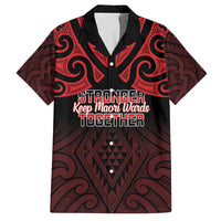 Personalised Keep Maori Wards New Zealand Family Matching Puletasi and Hawaiian Shirt Stronger Together Aotearoa Taniko - Polynesian Pride