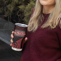 Personalised Keep Maori Wards New Zealand Tumbler Cup Stronger Together Aotearoa Taniko - Polynesian Pride