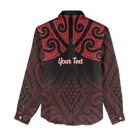 Personalised Keep Maori Wards New Zealand Women Casual Shirt Stronger Together Aotearoa Taniko - Polynesian Pride