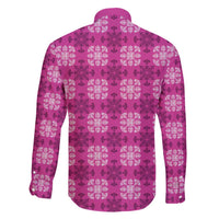 Pink Hawaiian Quilt Family Matching Mermaid Dress and Hawaiian Shirt Hawaii Pineapple Monstera Palaka Motifs LT14 - Polynesian Pride