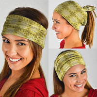 Yellow Hawaiian Quilt Neck Gaiter Hawaii Pineapple Monstera Palaka Motifs LT14 - Polynesian Pride