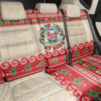 Mele Kalikimaka Hawaii Back Car Seat Cover Funny Beer-Loving Santa Hawaiian Tropical - Polynesian Pride