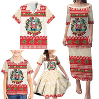 Mele Kalikimaka Hawaii Family Matching Puletasi and Hawaiian Shirt Funny Beer-Loving Santa Hawaiian Tropical LT14 - Polynesian Pride