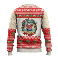 Mele Kalikimaka Hawaii Ugly Christmas Sweater Funny Beer-Loving Santa Hawaiian Tropical LT14 - Polynesian Pride