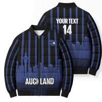 New Zealand Auckland Football Custom Bomber Puffer Jacket Go City of Sails Est 2025 LT14 - Polynesian Pride