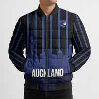 New Zealand Auckland Football Custom Bomber Puffer Jacket Go City of Sails Est 2025 LT14 - Polynesian Pride