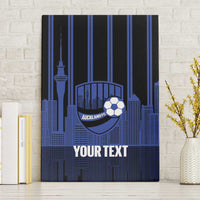 New Zealand Auckland Football Custom Canvas Wall Art Go City of Sails Est 2025 LT14 Without Frame Black - Polynesian Pride