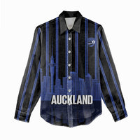 New Zealand Auckland Football Custom Women Casual Shirt Go City of Sails Est 2025 LT14 - Polynesian Pride