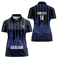 New Zealand Auckland Football Custom Women Polo Shirt Go City of Sails Est 2025 LT14 - Polynesian Pride