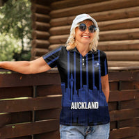 New Zealand Auckland Football Custom Women Polo Shirt Go City of Sails Est 2025 LT14 - Polynesian Pride