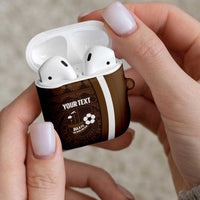 Bula Fiji Football Custom AirPods Case One Vanua One Team Tapa Pattern