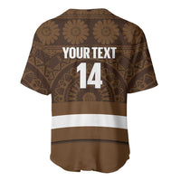 Bula Fiji Football Custom Baseball Jersey One Vanua One Team Tapa Pattern