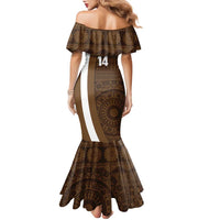 Bula Fiji Football Custom Family Matching Mermaid Dress and Hawaiian Shirt One Vanua One Team Tapa Pattern LT14 - Polynesian Pride