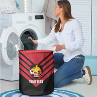 Hekari Papua New Guinea Football Custom Laundry Basket Go PNG Red Army