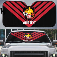 Hekari Papua New Guinea Football Custom Auto Sun Shade Go PNG Red Army