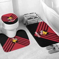 Hekari Papua New Guinea Football Custom Bathroom Set Go PNG Red Army