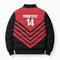 Hekari Papua New Guinea Football Custom Bomber Puffer Jacket Go PNG Red Army