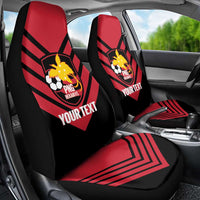 Hekari Papua New Guinea Football Custom Car Seat Cover Go PNG Red Army LT14 - Polynesian Pride