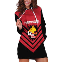 Hekari Papua New Guinea Football Custom Hoodie Dress Go PNG Red Army LT14 Red - Polynesian Pride