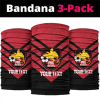 Hekari Papua New Guinea Football Custom Neck Gaiter Go PNG Red Army