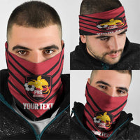 Hekari Papua New Guinea Football Custom Neck Gaiter Go PNG Red Army
