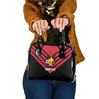 Hekari Papua New Guinea Football Custom Shoulder Handbag Go PNG Red Army