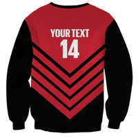 Hekari Papua New Guinea Football Custom Sweatshirt Go PNG Red Army