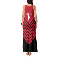 Hekari Papua New Guinea Football Custom Tank Maxi Dress Go PNG Red Army LT14 - Polynesian Pride