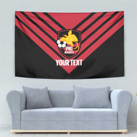 Hekari Papua New Guinea Football Custom Tapestry Go PNG Red Army