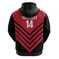 Hekari Papua New Guinea Football Custom Zip Hoodie Go PNG Red Army LT14 - Polynesian Pride