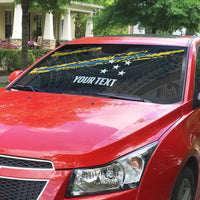Kings Solomon Islands Football Custom Auto Sun Shade Come On Solomons Polynesian Grunge Style