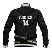 Kings Solomon Islands Football Custom Baseball Jacket Come On Solomons Polynesian Grunge Style
