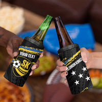 Kings Solomon Islands Football Custom 4 in 1 Can Cooler Tumbler Come On Solomons Polynesian Grunge Style